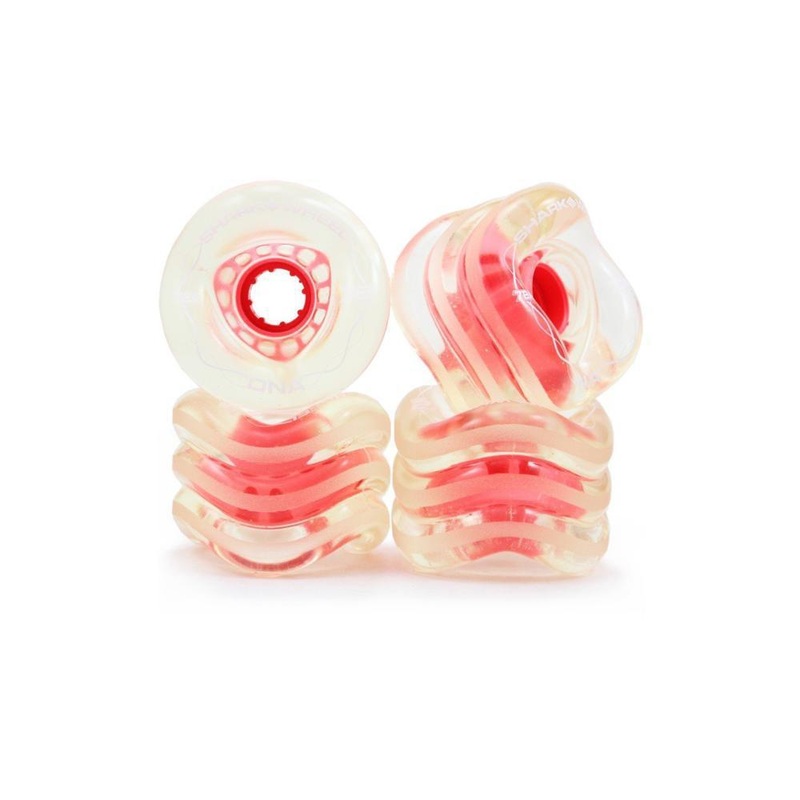 Shark Wheels Longboard – 72MM,78AClearwithPinkHubDNA