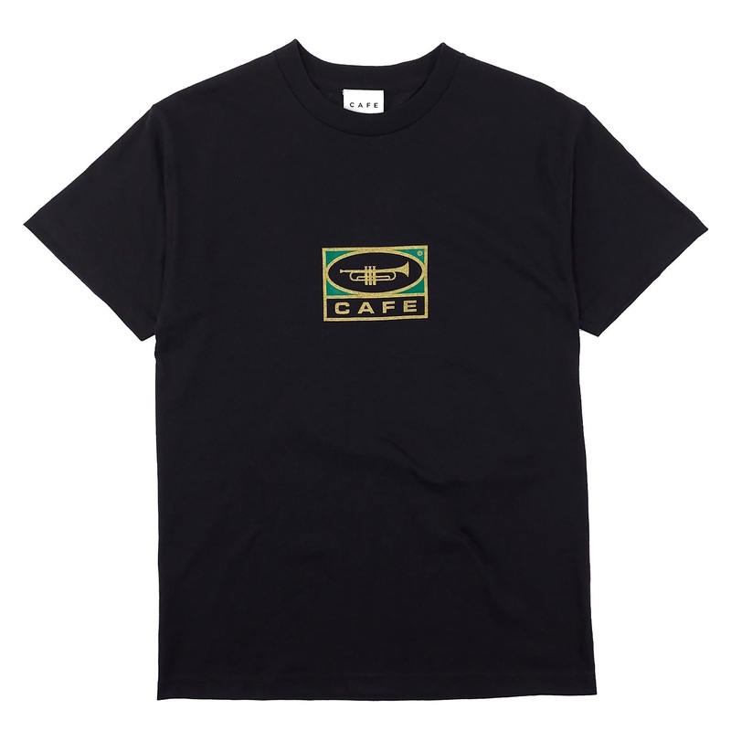 Skateboard Cafe – Trumpet Logo T Shirt – Black S