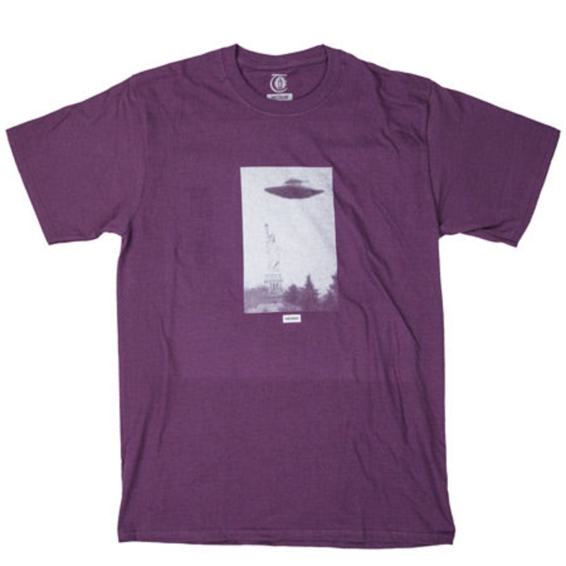 Theories New York Harbor T Shirt Eggplant Small
