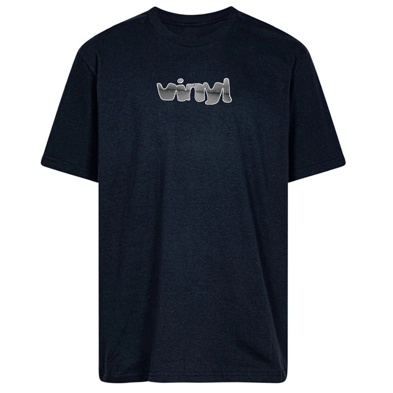Vinyl Spiral Logo T Shirt Black Medium