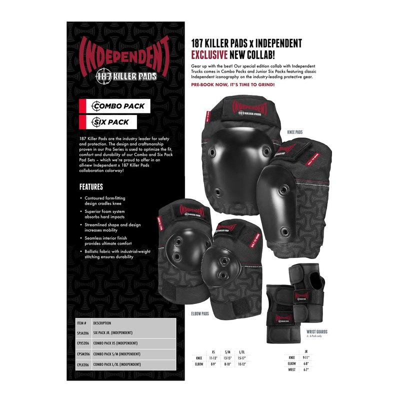 187 Killer Pads x Independent Six Pack HO23 Quick Strike Junior OSFA