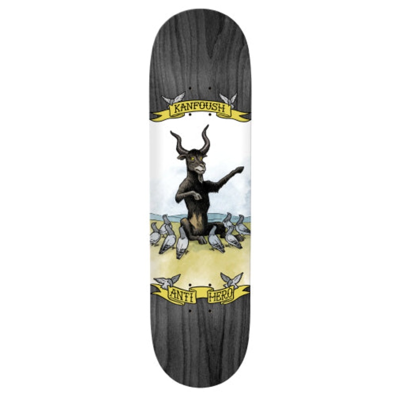 Antihero Austin Kanfoush Pigeon Religion Skateboard Deck 8.75″ 8.75″ Lime Veneer