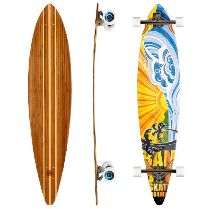 Bamboo Nirvana Pintail 44″ Bamboo Longboard Deck Only