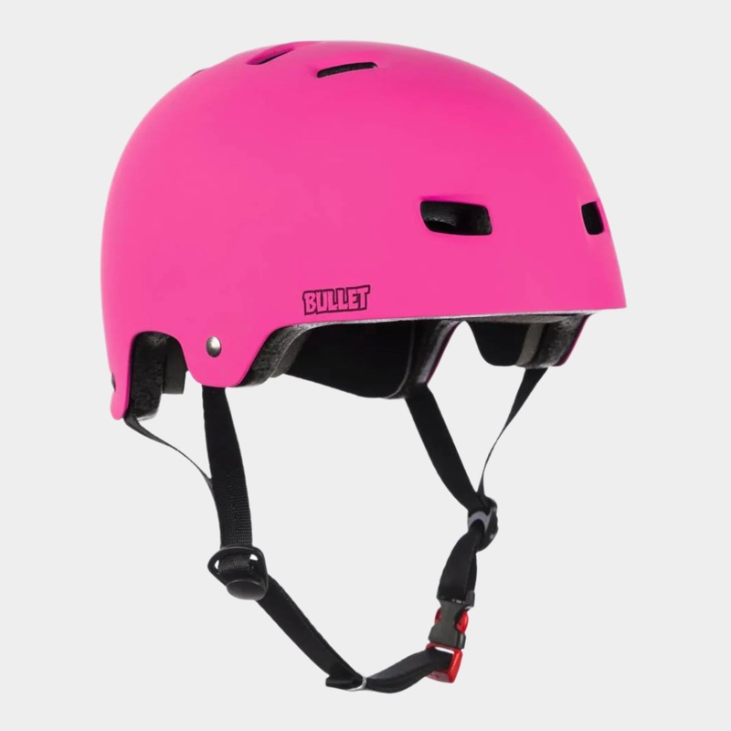 Bullet Deluxe T35 Helmet Youth One Size – Matt Pink Kids OSFA