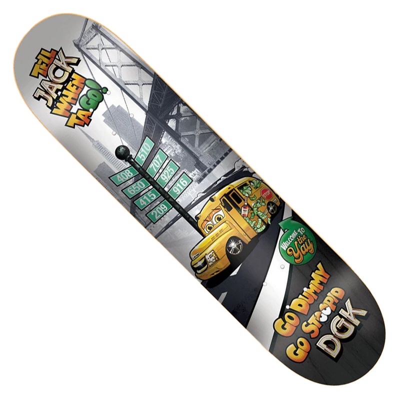 DGK Jack Curtin Thizz Deck Multicolor 8.25 x 31.75 WB:14.25