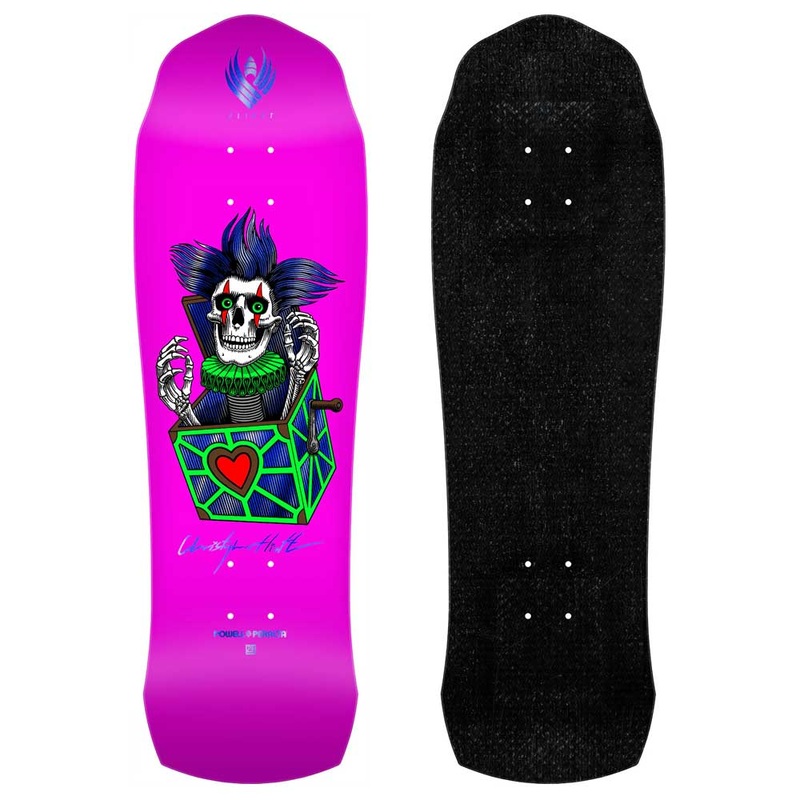 Powell Peralta Chris Hiett Skull Shaped Flight Skateboard Deck 9.5″ Deck only 9.5
