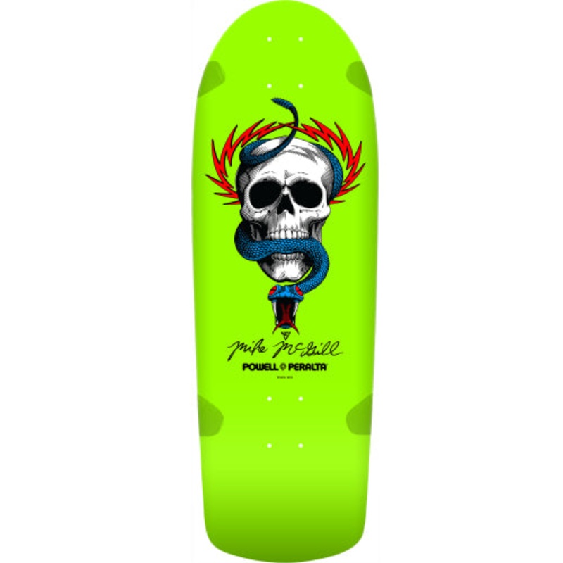 Powell Peralta Mike McGill Skull & Snake Lime Green Skateboard Deck 10″ 10.0″