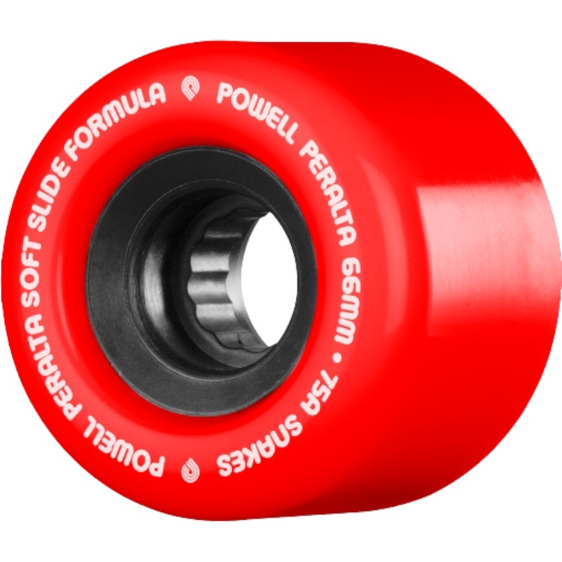 Powell Peralta Snakes Skateboard Wheels 66mm 75a 4pk Red 66mm