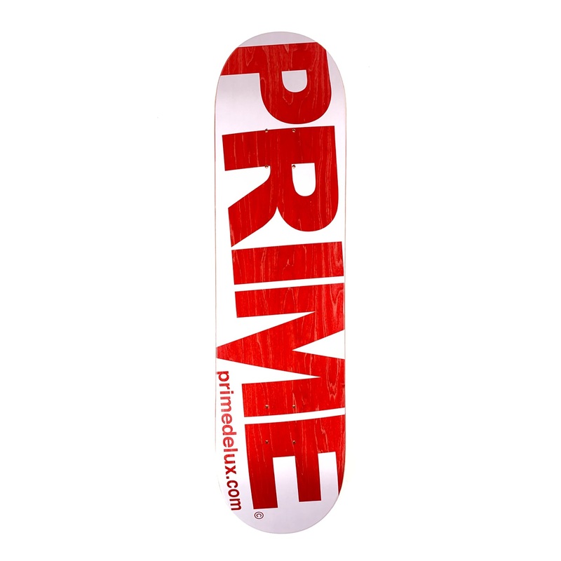 Prime Delux – 8″ – O.G Invert Deck – White / Red