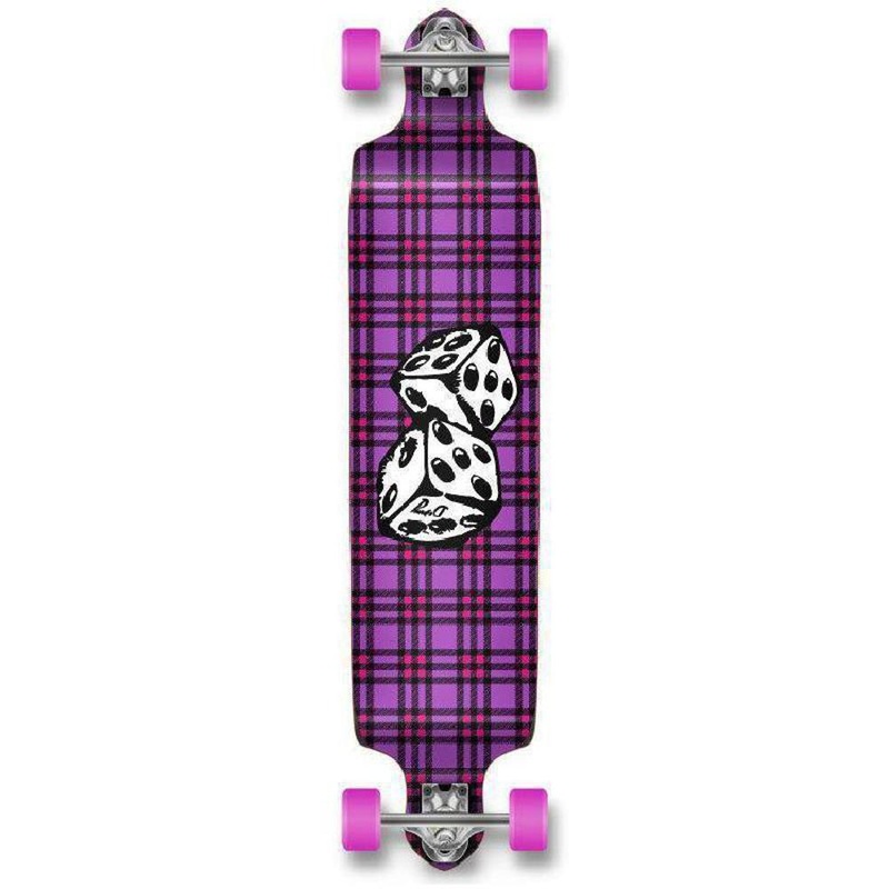 Punked Dice Drop Down Longboard 41 inches Complete Complete