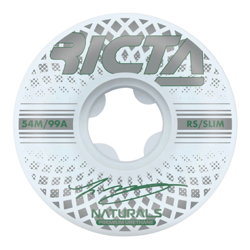 Ricta McCoy Reflective Naturals Slim 99a Skateboard Wheels 54mm 54mm White