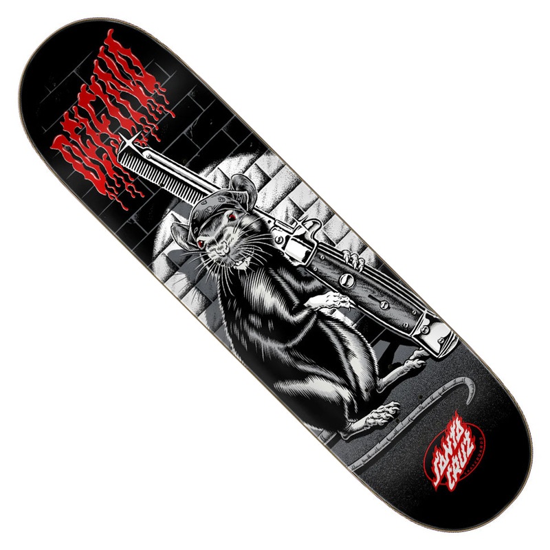 Santa Cruz Fabiana Delfino Skate Rat Deck Black 8.25 x 31.6 WB:14