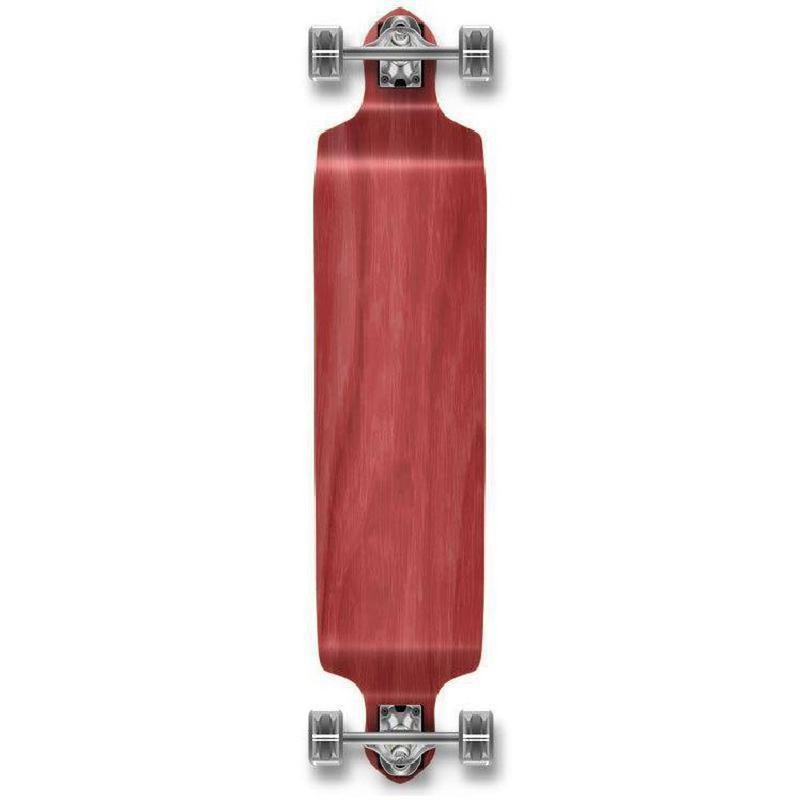 Stained Red Drop Down 41″ Blank Longboard Complete