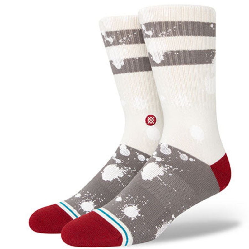 Stance Ishod Custom Crew Socks Off White Medium
