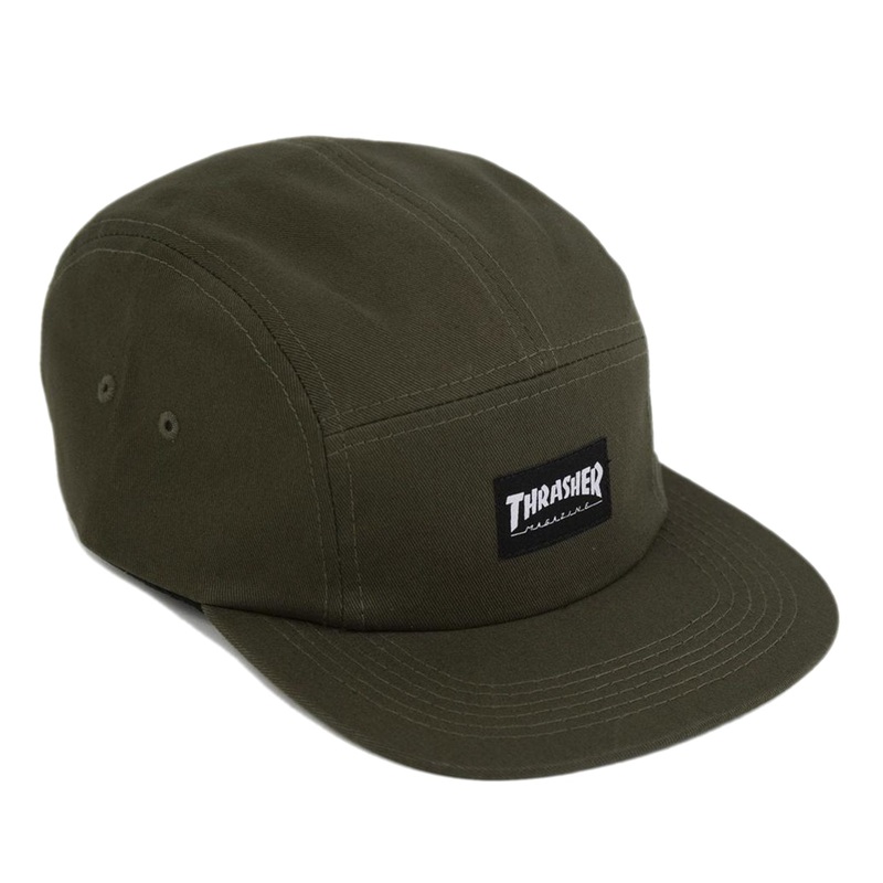 Thrasher 5 Panel Cap – Army