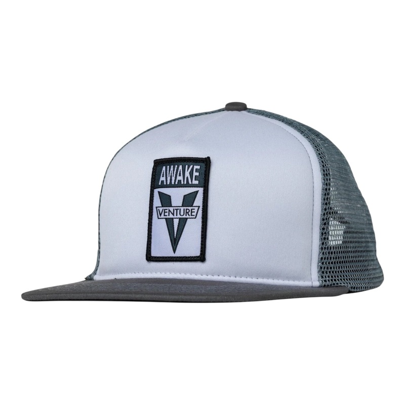 Venture Awake Snapback Hat White/Light Grey OS