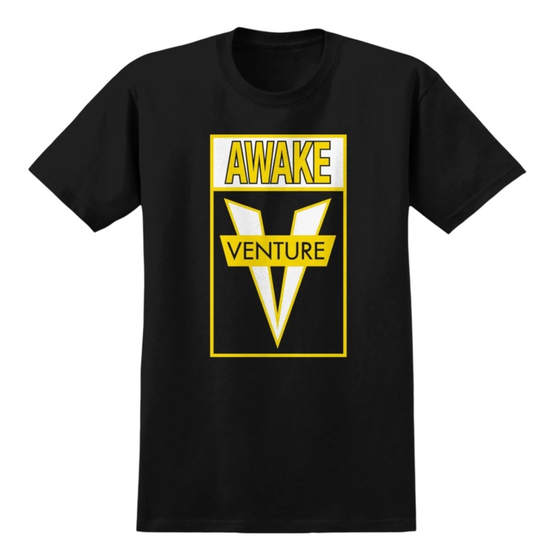 VENTURE AWAKE T SHIRT BLACK/YELLOW S