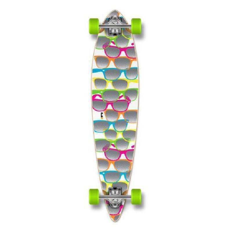White Shades Pintail Longboard 40 inch from Punked – Complete Complete