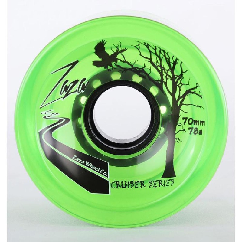 Zaza Clear Green Longboard Skateboard Wheels 70mm 78a
