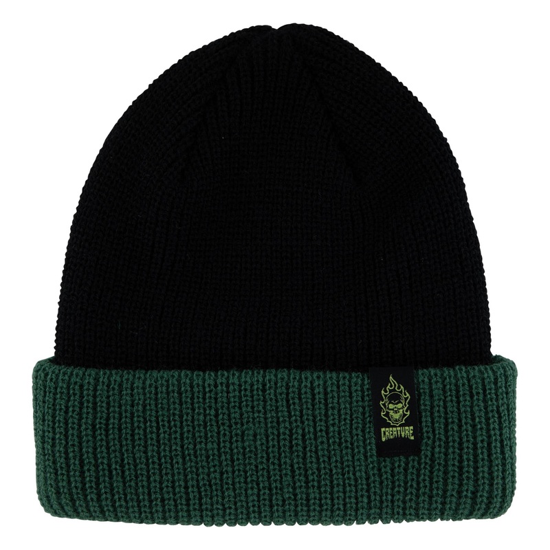 Bonehead Label Creature Beanie Black/Grey OS