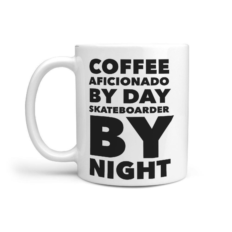 Coffee Aficionado by day skateboarder by night Mug