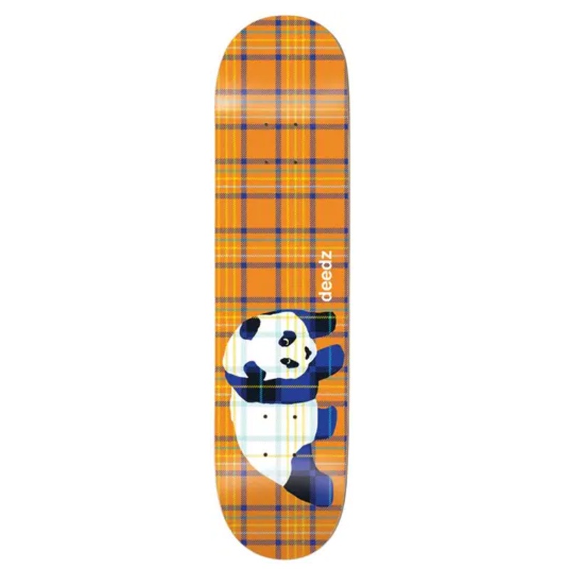 Enjoi Deedz Orange Plaid Panda Deck 8.5 in 8.5 in