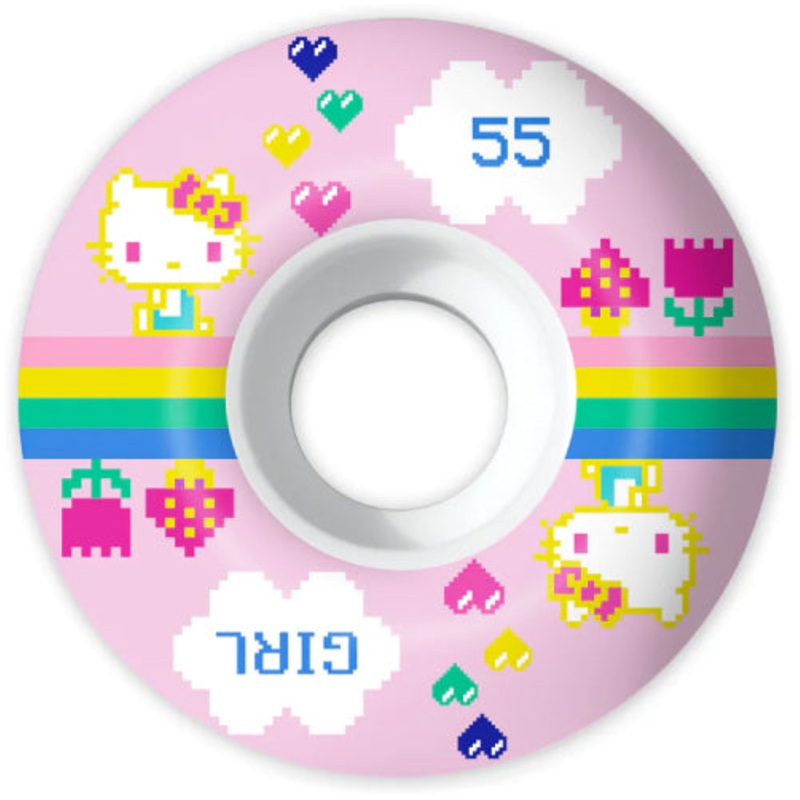 Girl X Sanrio Kawaii Arcade Wheels Pink 55MM 55mm