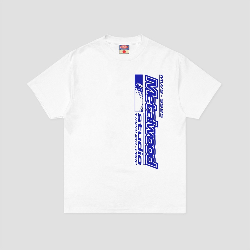 Metalwood LA Brea Shop T-Shirt White Small