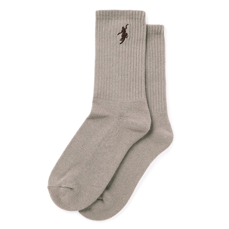 Polar Skate Co. No Comply Rib Socks Sand/Brown US 7-9 (Unisex/Mens)