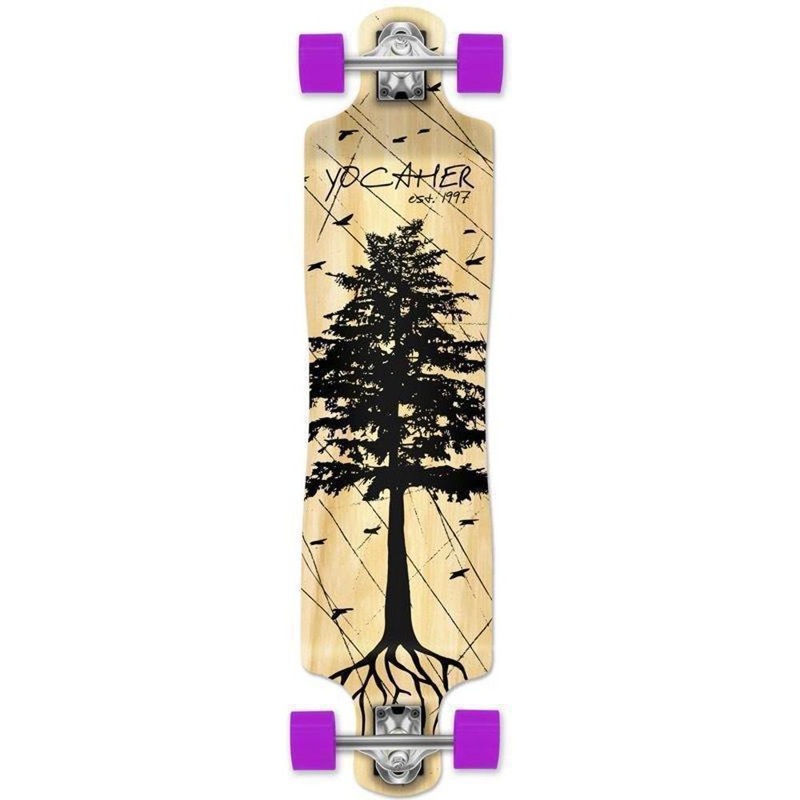 Punked Lowrider Double Drop Pines Natural 40″ Longboard Complete