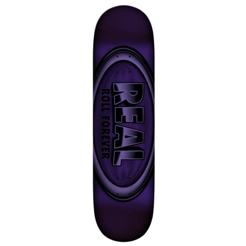 Real Team DBX Oval Purple Foil 8.38″ Skateboard Deck 8.38″ WB 14.5″
