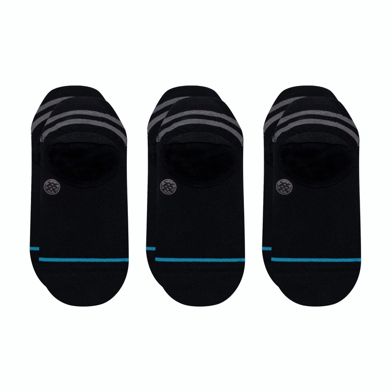 Stance Gamut 2 No Show 3 Pack Socks Black S :: M :: Men 3-5.5/ Women 5-7.5