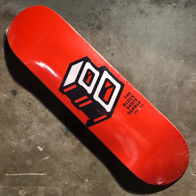 Block – Roots B Logo Deck – Orange 7.25″ Micro