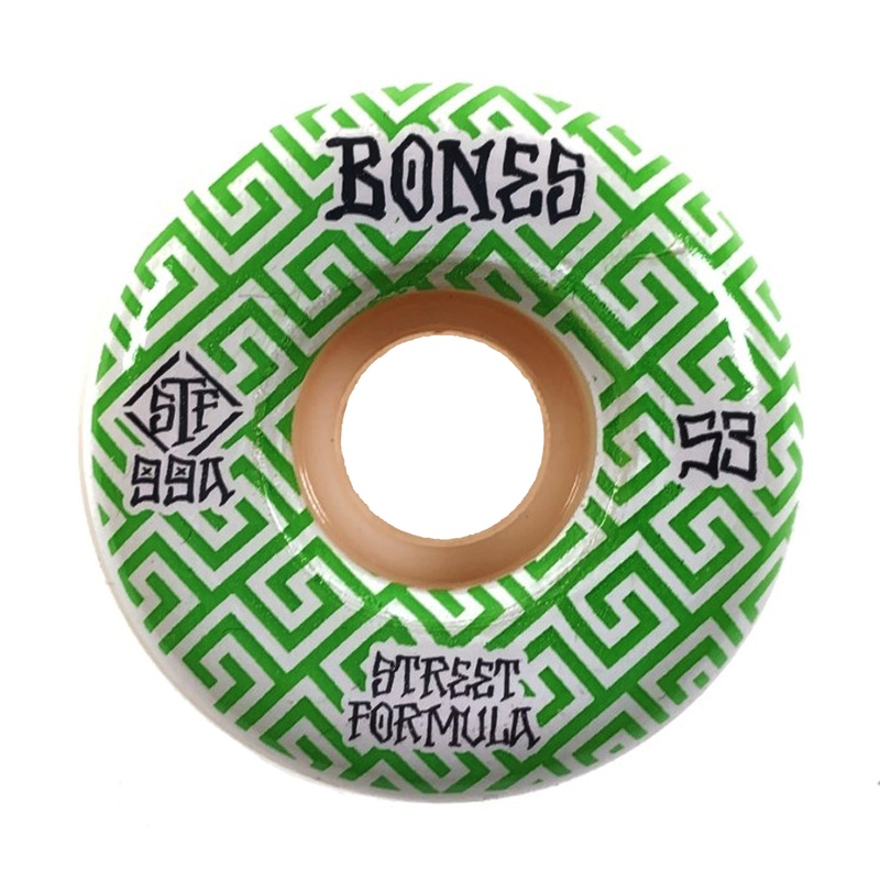 Bones – 53mm – STF Patterns 99a V2 Locks Wheels – White