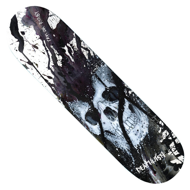 Deathwish Taylor Kirby Read My Bones Deck White Dip 8.5 x 32 WB:14.5
