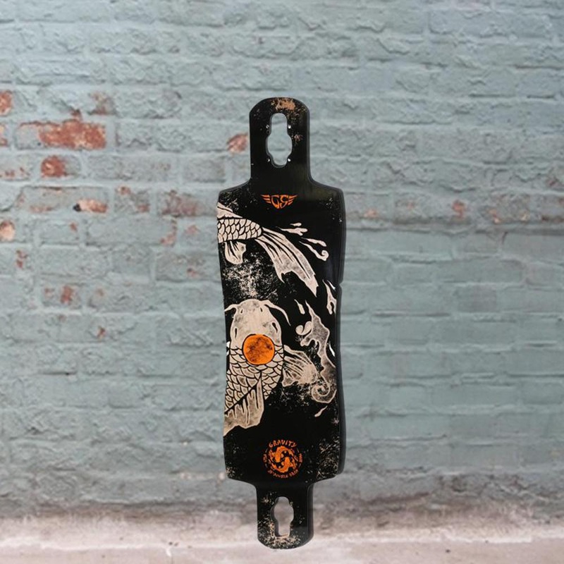 Gravity Double Drop Cruise and Carve 38″ Karma Longboard – Deck