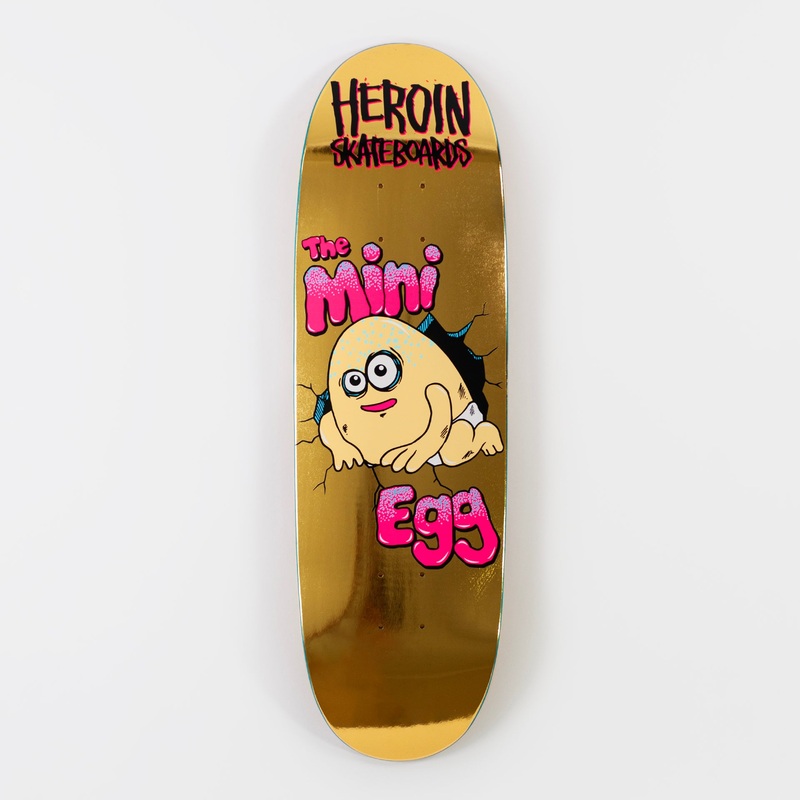 Heroin 8.38″ Mini Egg Deck – Gold 8.38″