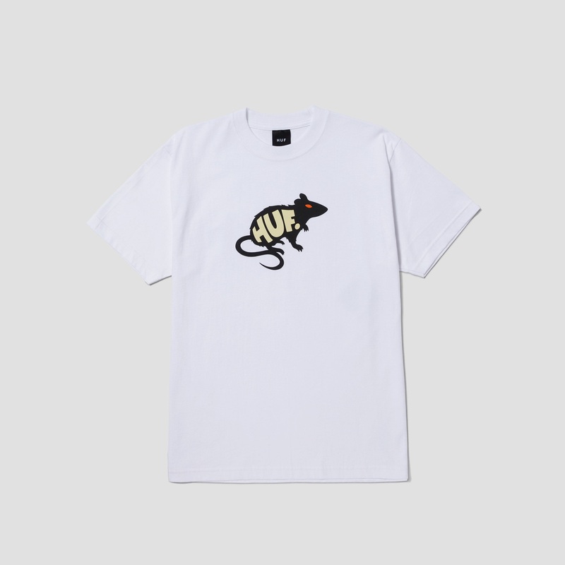 HUF Man’s Best Friend  T-Shirt White Small