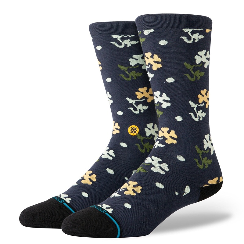 Stance Pop End Crew Sock Navy M :: Men 6-8.5 / Women 8-10.5