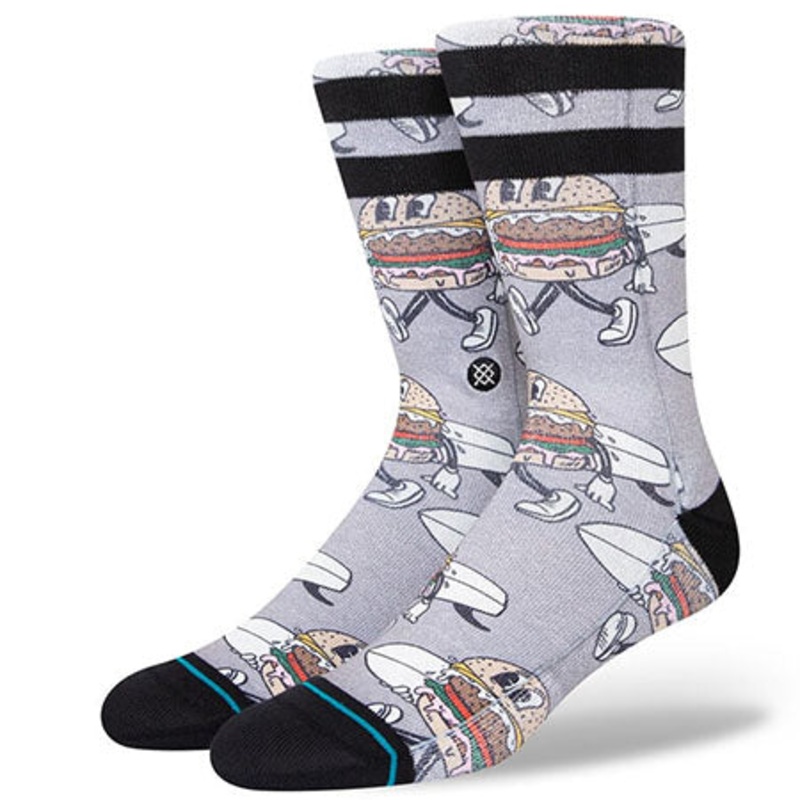 Stance Sandy Crew Socks Grey Large