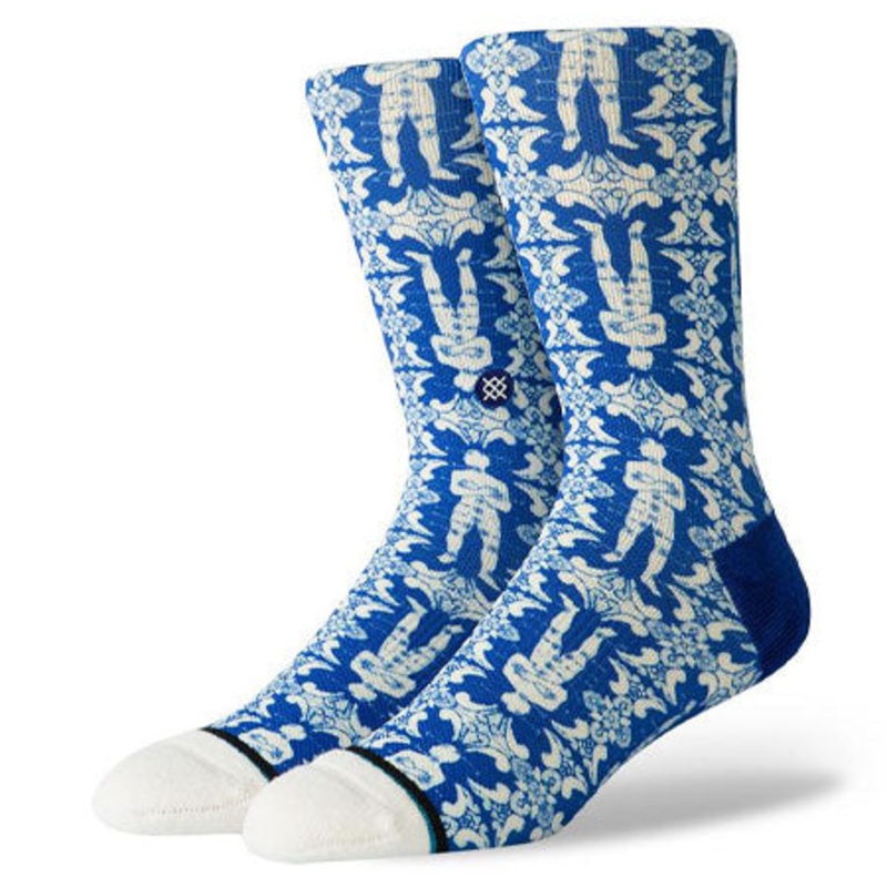 Stance Shakra Crew Socks Blue Large