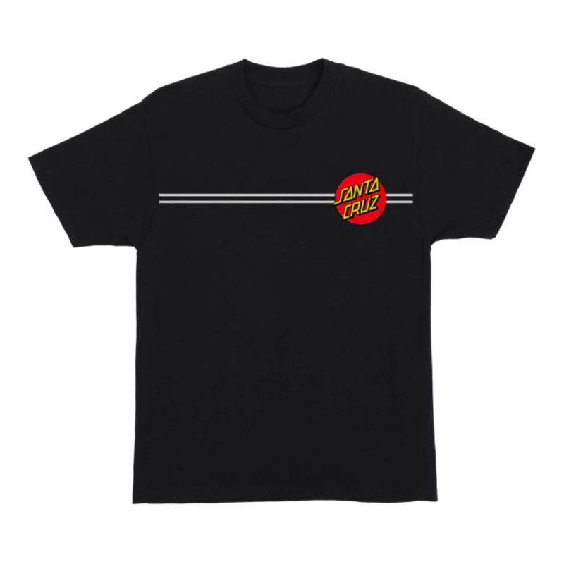 XL Santa Cruz Classic Dot Tee – BLACK