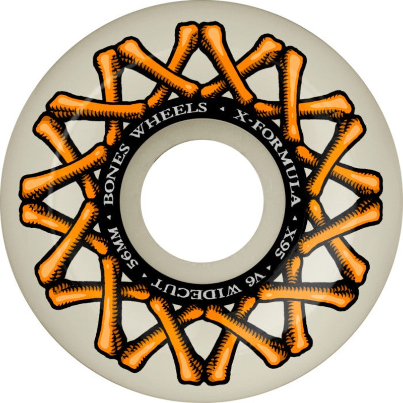 BONES WHEELS X-Formula Skateboard Wheels XF 56mm V6 Widecut 95A 4pk 56mm