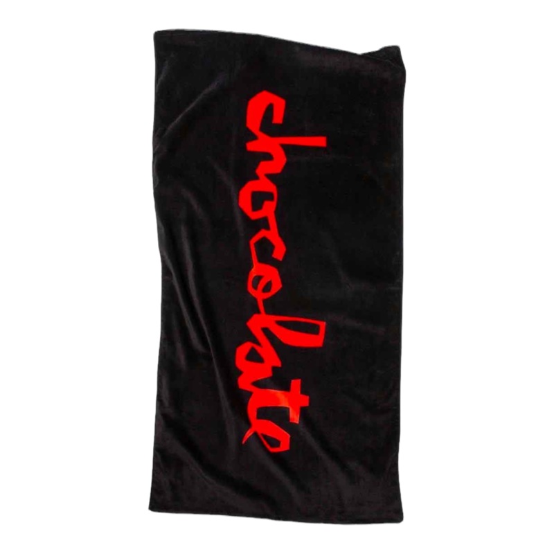 Chocolate Chunk Beach Towel – Black/Red 30″ x 60″ OS
