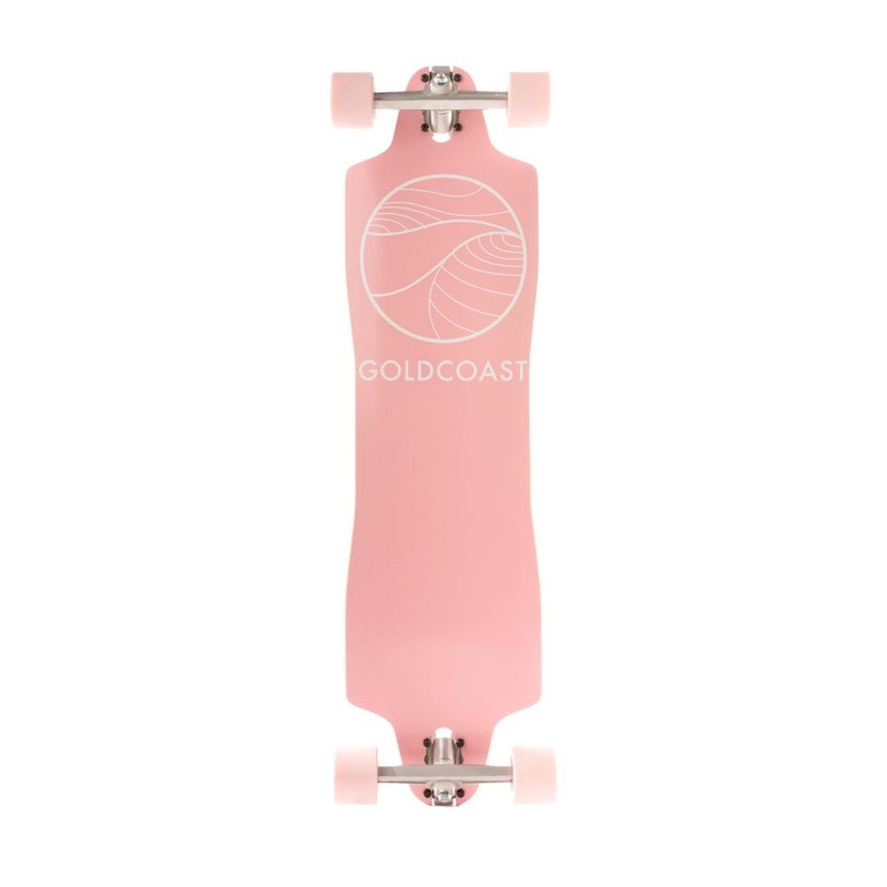 GoldCoast Classic in Pink 36″ Drop Through Longboard Complete