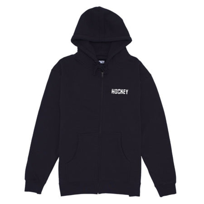 Hockey Shatter Zip-Up Hooded Sweatshirt Black Medium