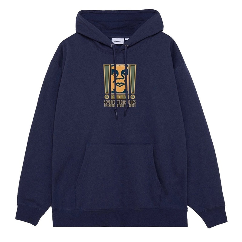 OBEY DOUBLE EXCLAMATION HOODIE M