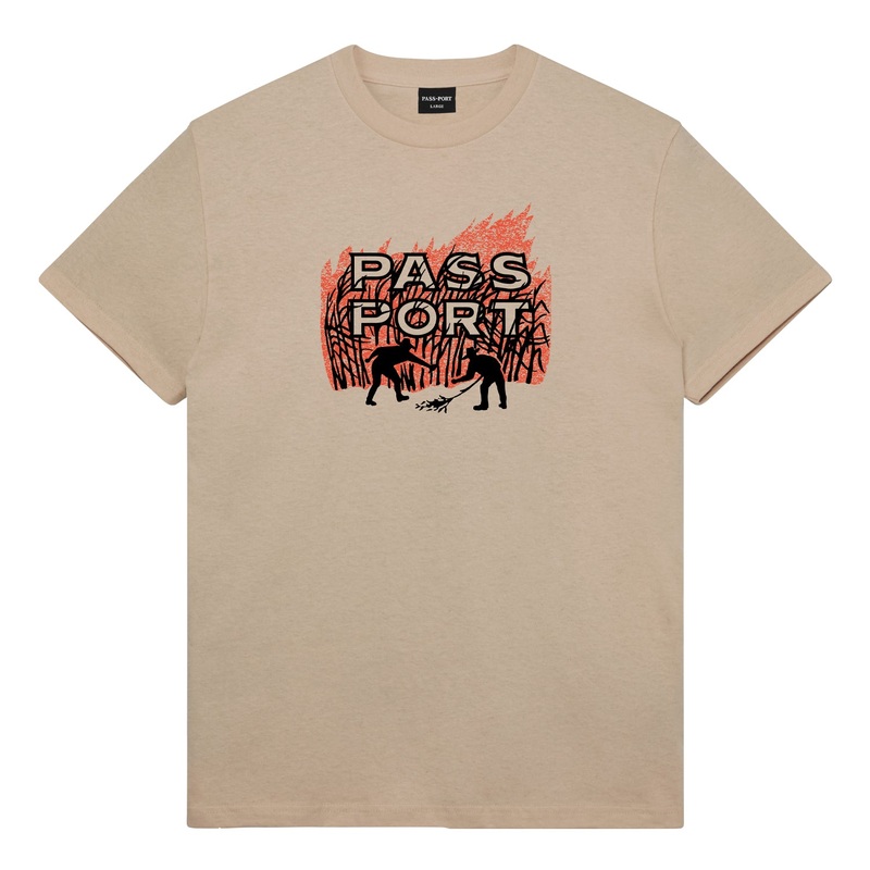 Pass~Port Brush Fire Tee (Sand) S