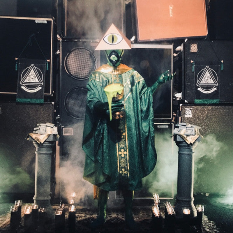 Reptoid – Worship False Gods Clear With Green Blob Color Vinyl LP Record
