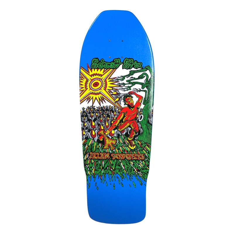 Schmitt Stix Allen Midgette Flower Picker Re-issue 9.875″ Skateboard Deck 9.875″ Blue Dip